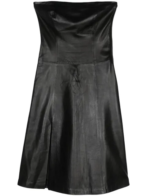 Versace Pre-Owned 2000s leather dress