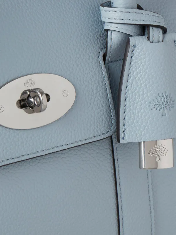 Mulberry Small Bayswater Leather Tote Bag Blue FARFETCH TR