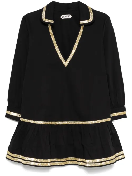 BODE robe courte Tinsel Tape - Noir - BODE - Modalova