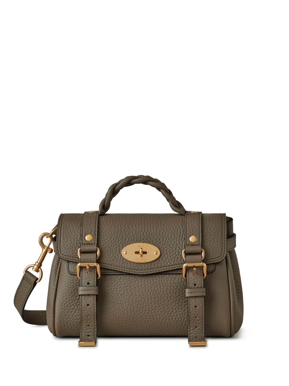Mulberry Mini Alexa Leather Tote Bag In Green
