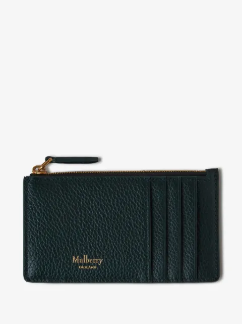 Mulberry Continental logo-stamp card holder 