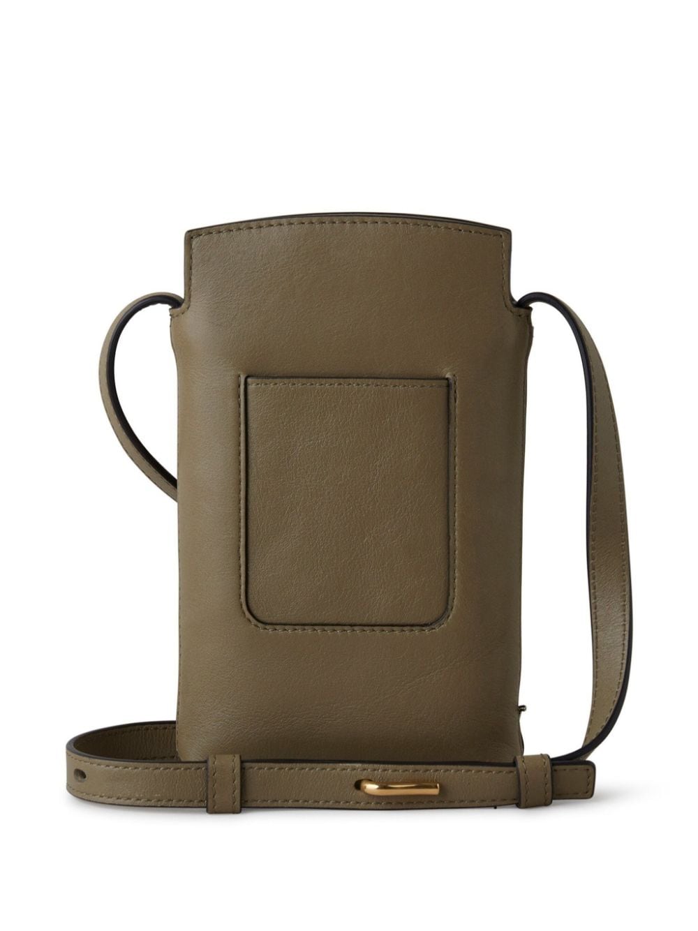 Shop Mulberry Clovelly Leather Phone Bag In Green