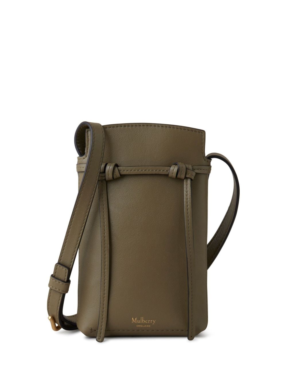 Mulberry Clovelly Leather Phone Bag In Green