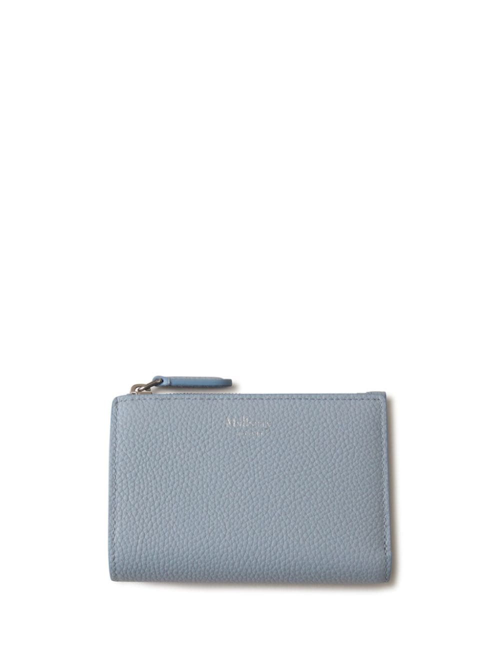 Mulberry Continental Bi-fold Leather Wallet In Grey