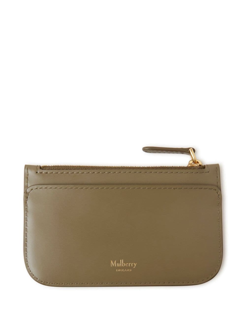 Shop Mulberry Pimlico Leather Coin Pouch In Green