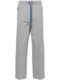 Moncler Grenoble logo-lettering cotton track pants - Grey