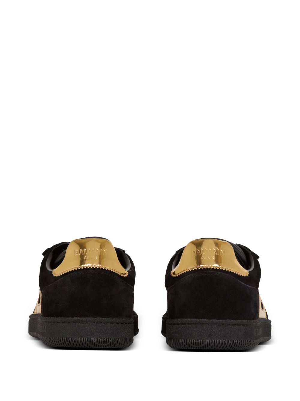 Affordable Balmain monogram-applique suede sneakers Men