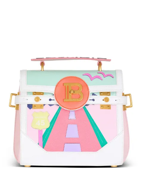 Balmain B-Buzz leather tote bag