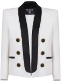 Balmain open-front wool blazer - White