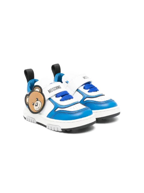 Moschino Kids Teddy Bear leather sneakers