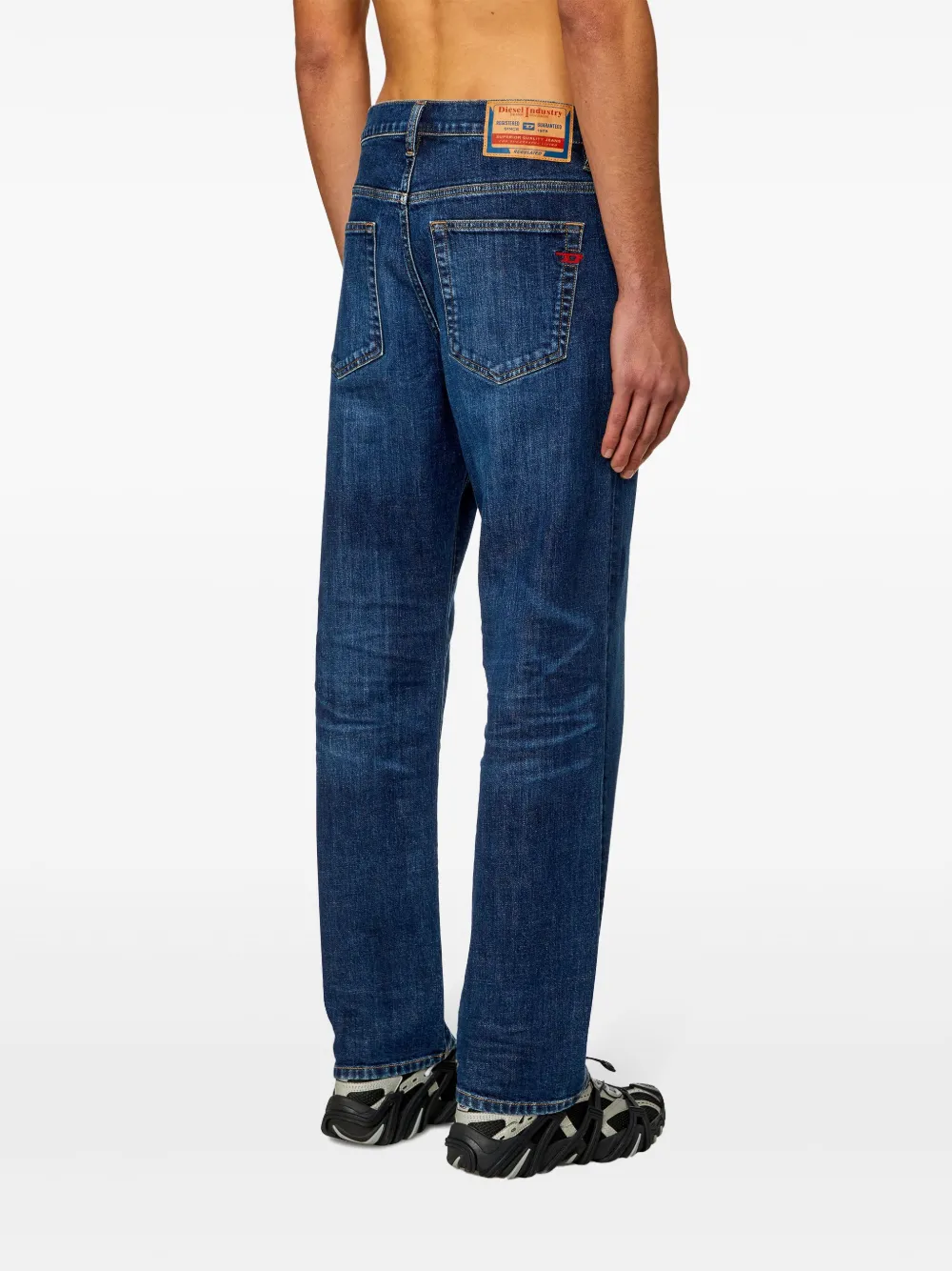 Shop Diesel D-viker Straight-leg Jeans In Blue