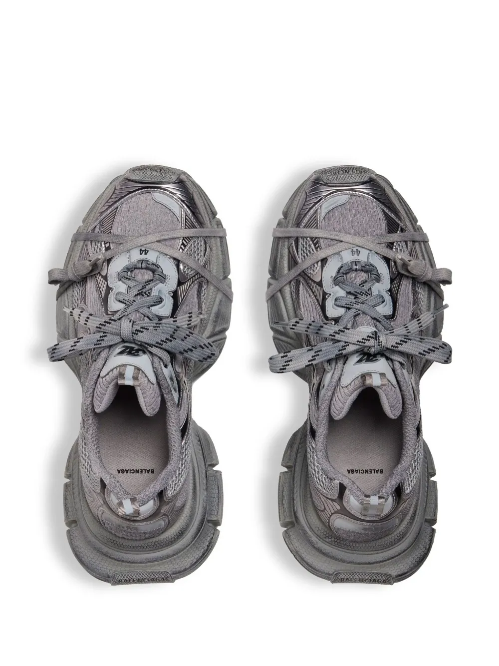 Balenciaga 3XL sneakers met mesh vlak Grijs