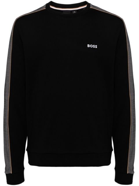 BOSS logo-embroidered sweatshirt