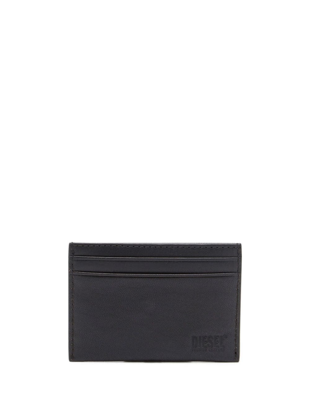 Shop Diesel Dsl 3d Easy Leather Cardholder In Black
