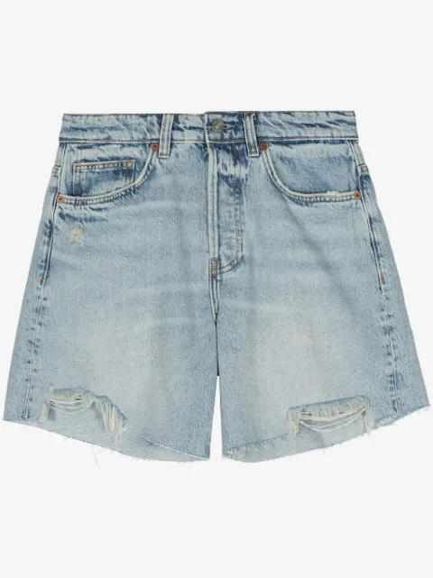 Reformation Raye mid-rise denim shorts 