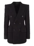 Balenciaga Hourglass tweed blazer - Black