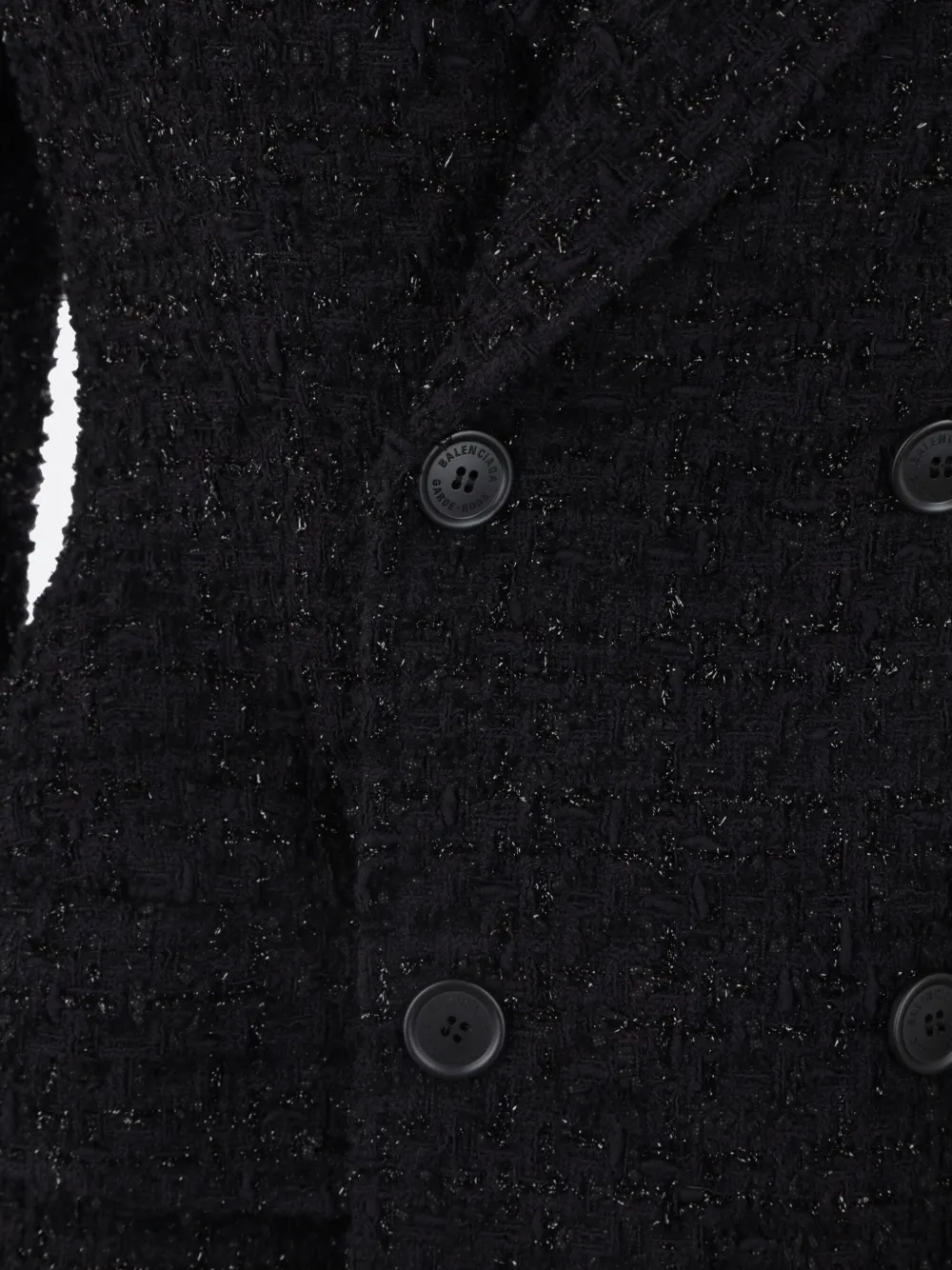 Balenciaga Tweed blazer Zwart
