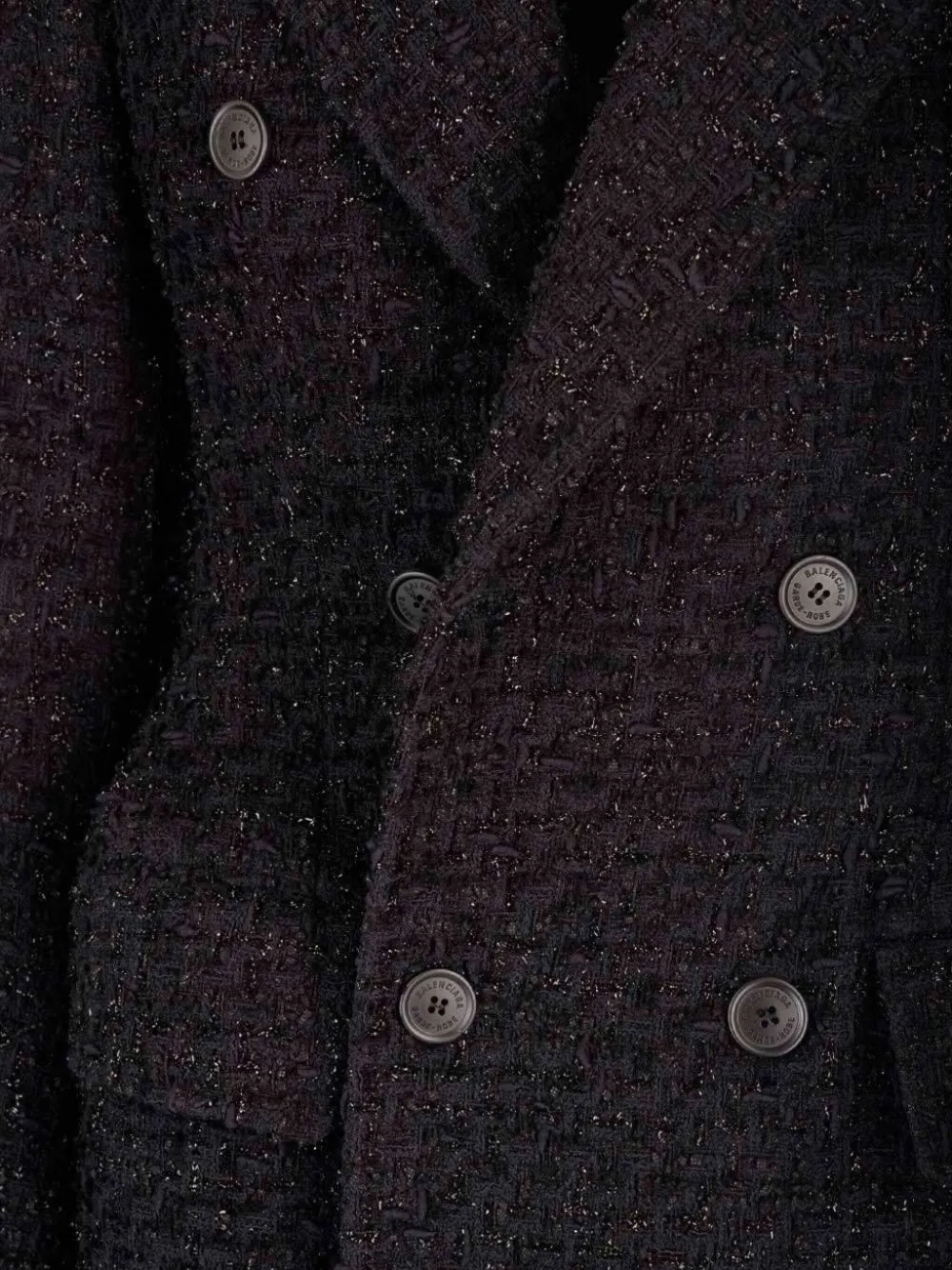 Balenciaga Tweed blazer Zwart