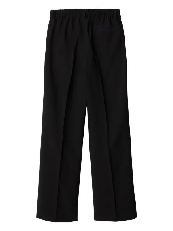 パンツ Burberry Black wool blend wide-leg pant Burberry Men's' Wide-Leg Wool Pants in Black | LN-CC®