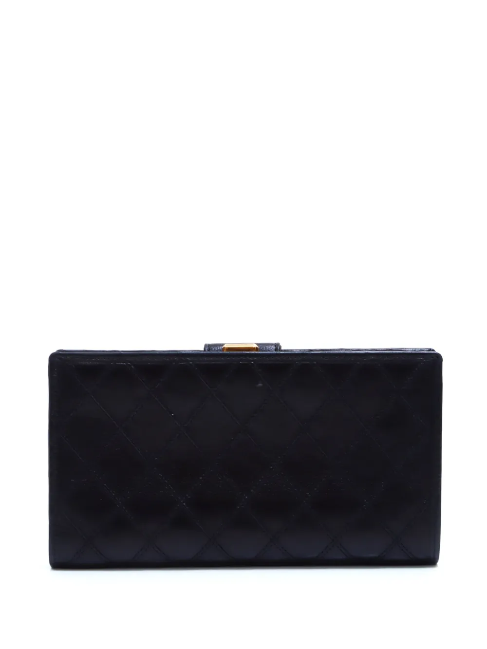 CHANEL Pre-Owned 1994-1999 CC gewatteerde portemonnee - Zwart