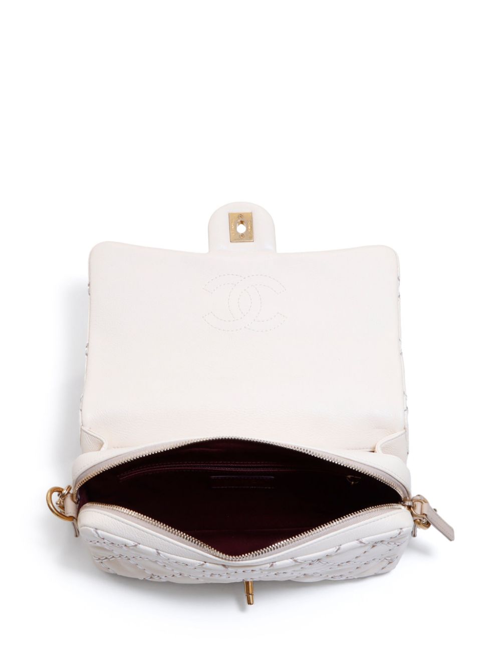 Pre-owned Chanel 2014 Cc Turn-lock Shoulder Bag In Neutrals