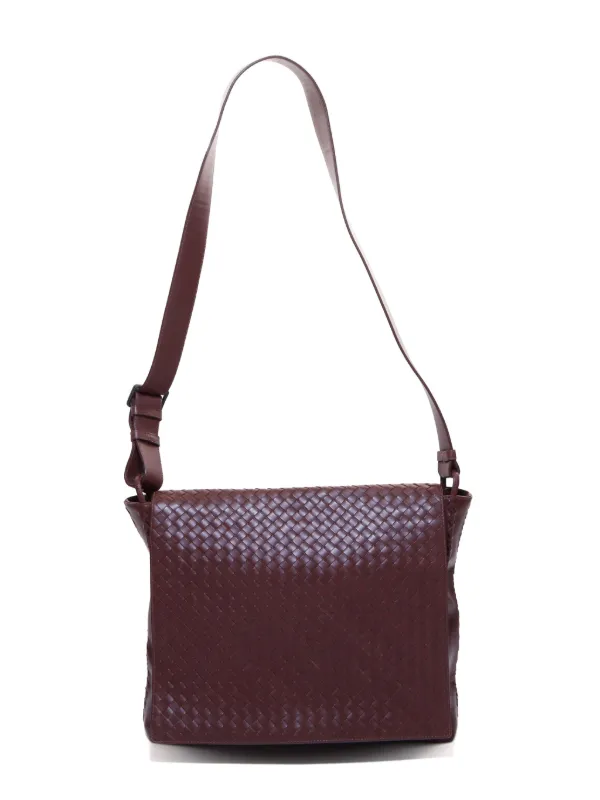 Bottega Veneta Pre Owned Intrecciato shoulder bag women Calf Leather One Size Brown