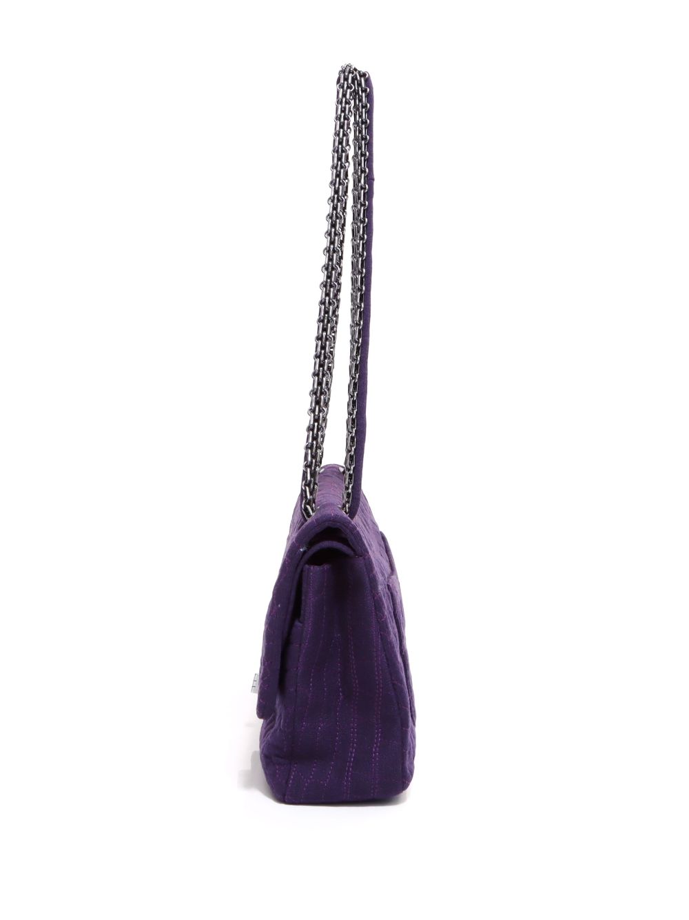 Pre-owned Chanel 2008 2.55 Reissue Shoulder Bag In Purple