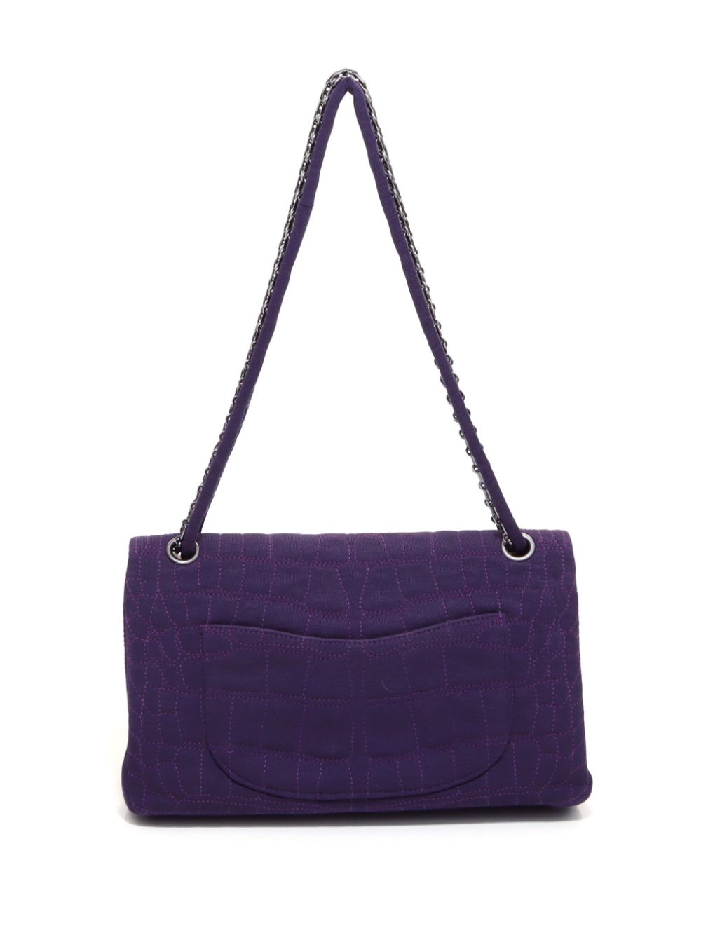 Pre-owned Chanel 2008 2.55 Reissue Shoulder Bag In Purple