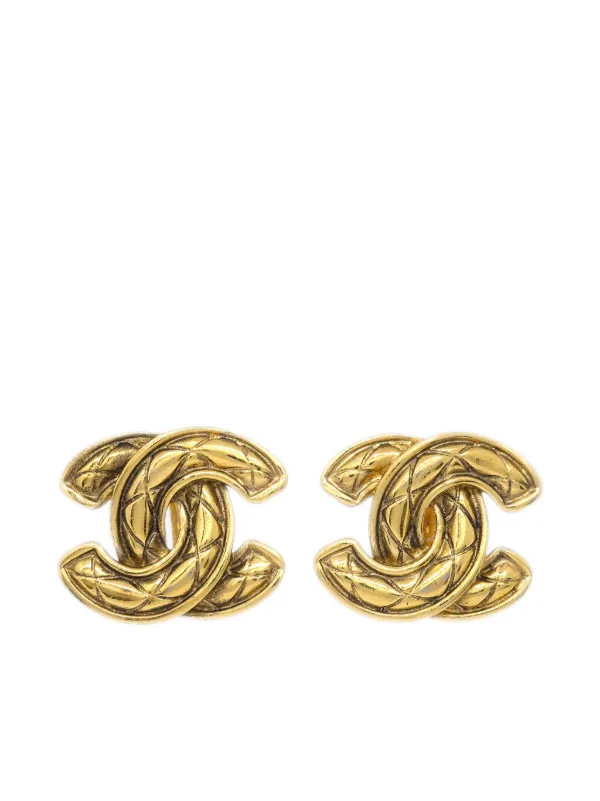 CHANEL Pre-Owned 1980-1990s ココマーク イヤリング | ゴールドトーン