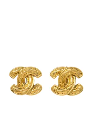 CHANEL Pre-Owned 1996 ココマーク ターンロック イヤリング