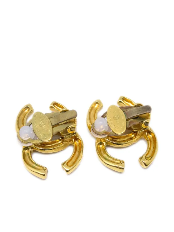 CHANEL ゴールドトーンピアス CHANEL Pre-Owned 1993 ココマーク イヤリング | ゴールドトーン