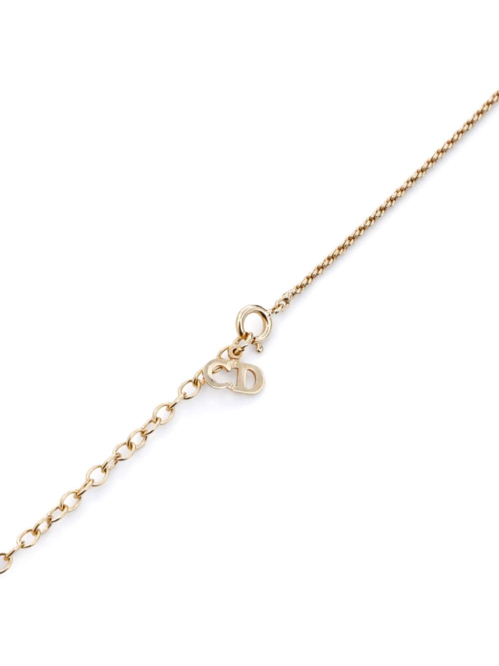 Pre-owned Dior Heart Pendant Necklace In Gold