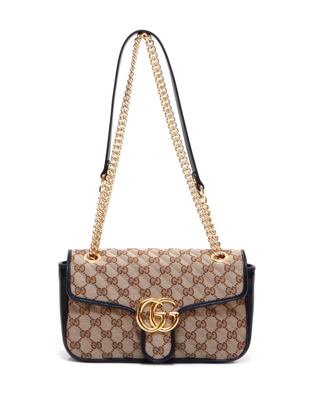 Pre-owned Gucci Gg Marmont Shoulder Bag In Neutrals