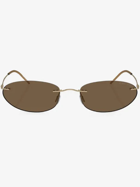 Giorgio Armani lentes de sol con armazón ovalado
