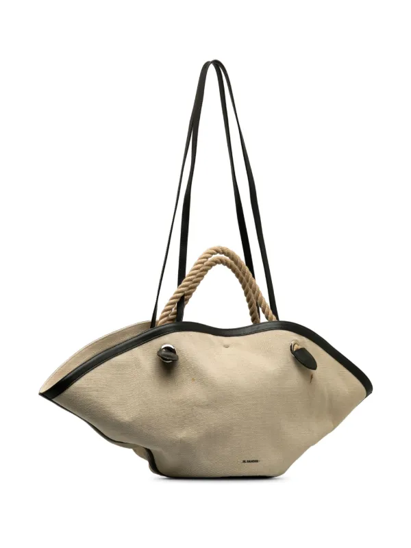 Jil Sander Pre-Owned 2020-2023 Jil Sander Canvas Sombrero Satchel