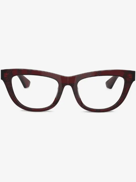 Burberry Eyewear check-pattern cat-eye glasses 