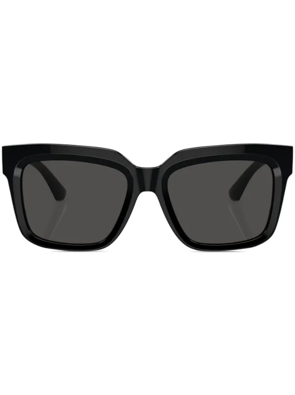 burberry black square acetate sunglasses