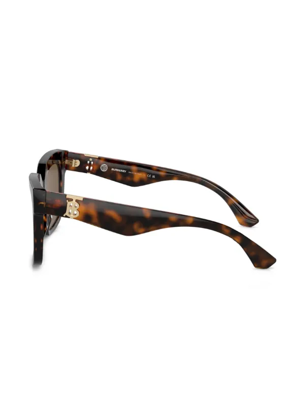 Burberry Eyewear Tortoiseshell square-frame Sunglasses  display picture 1