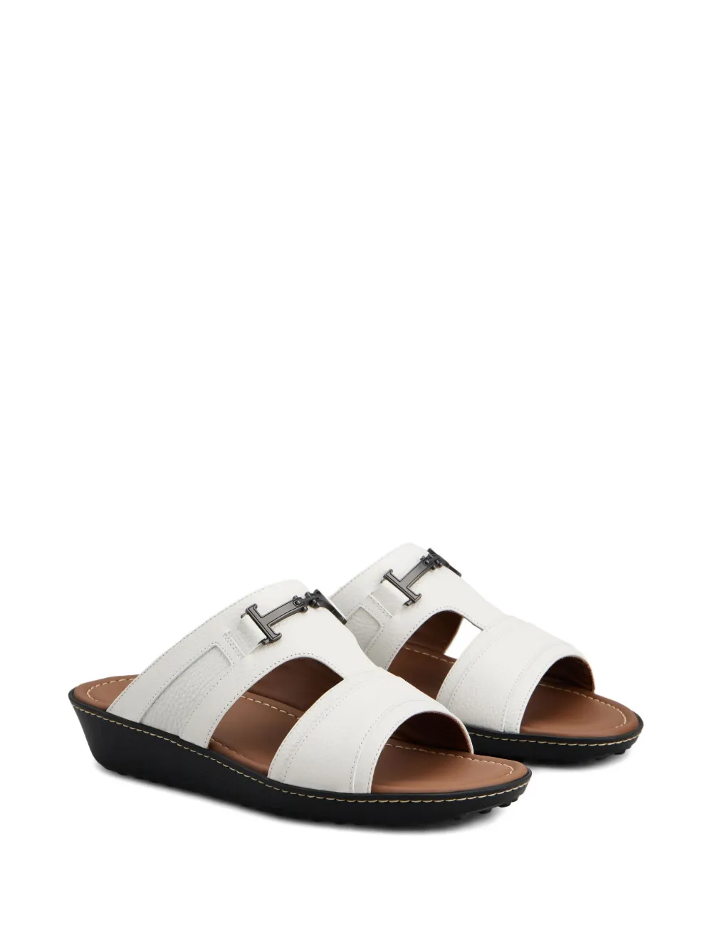 Tod's Leren sandalen met gesp - Wit
