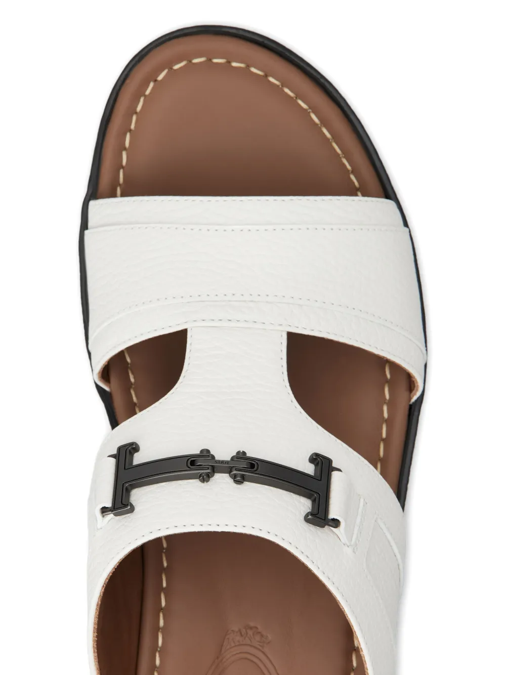 Tod's Leren sandalen met gesp Wit