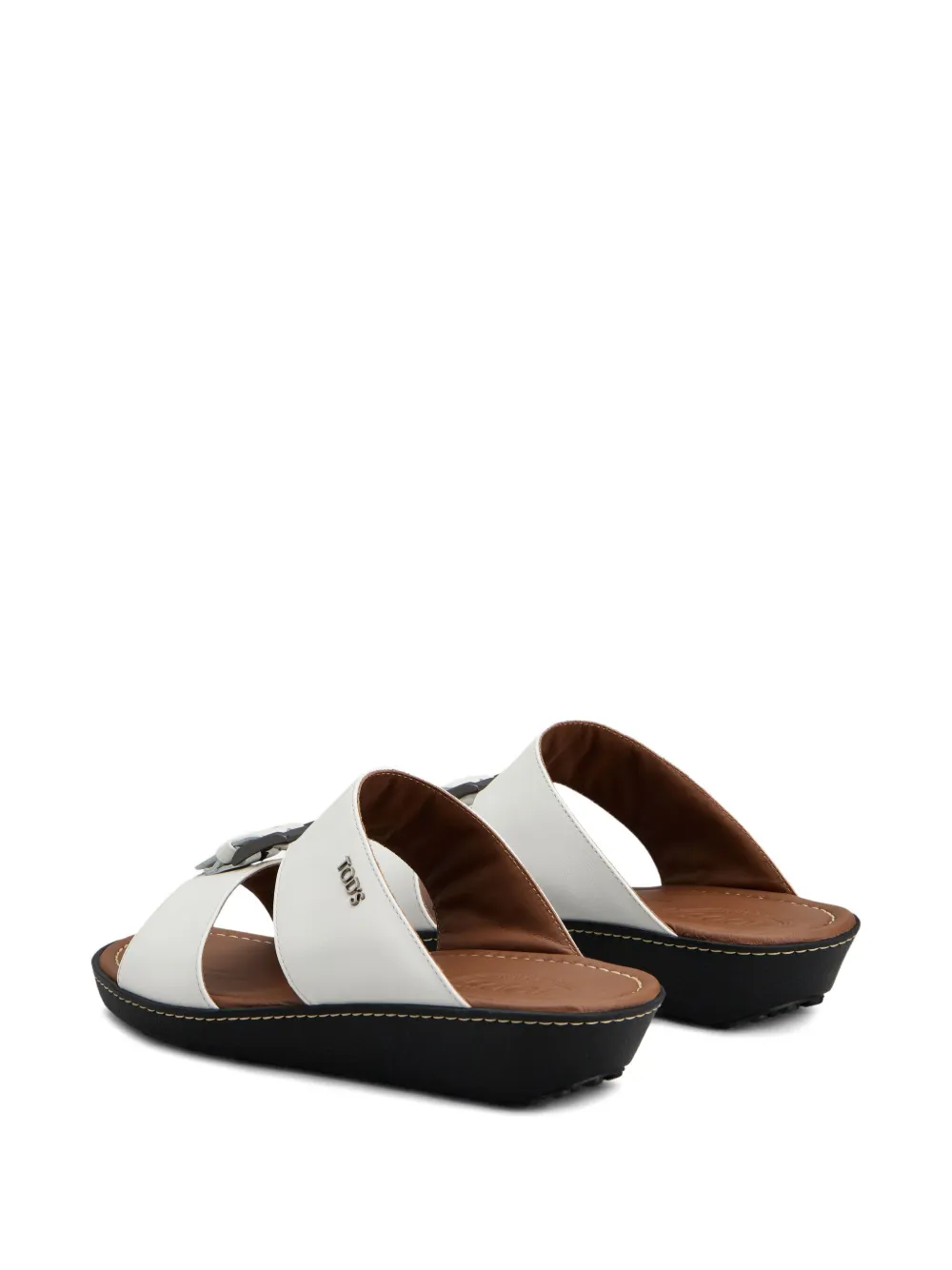 Tod's Sandalen met gespdetail en sleehak Wit