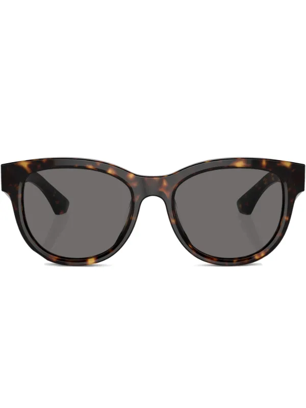 Burberry Tan and Black Wayfarer Sunglasses Burberry BE4216 L (57 - 16) with Brown lenses and Brown  main image 2
