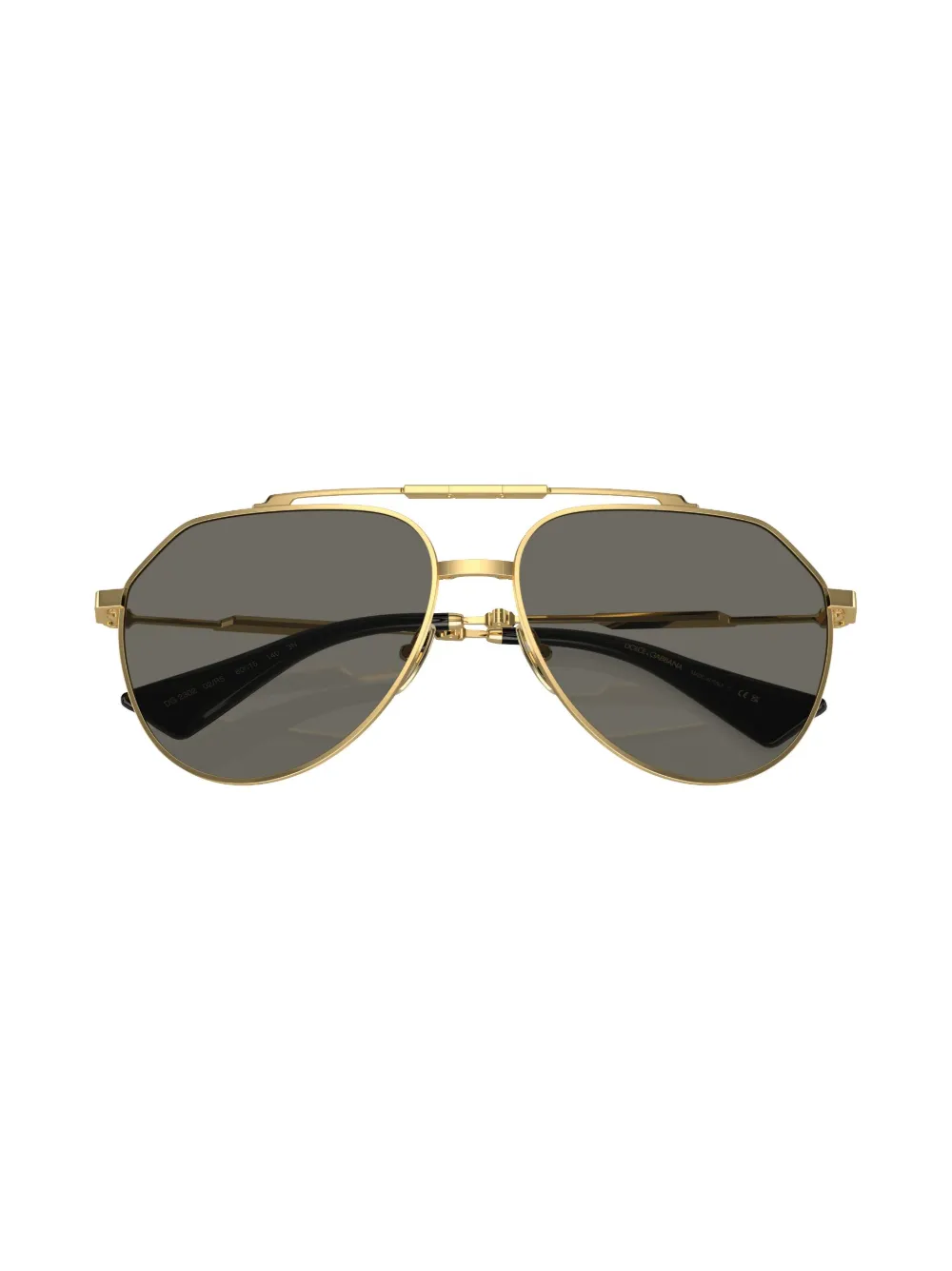 Dolce & Gabbana Eyewear Stefano zonnebril met piloten montuur Goud