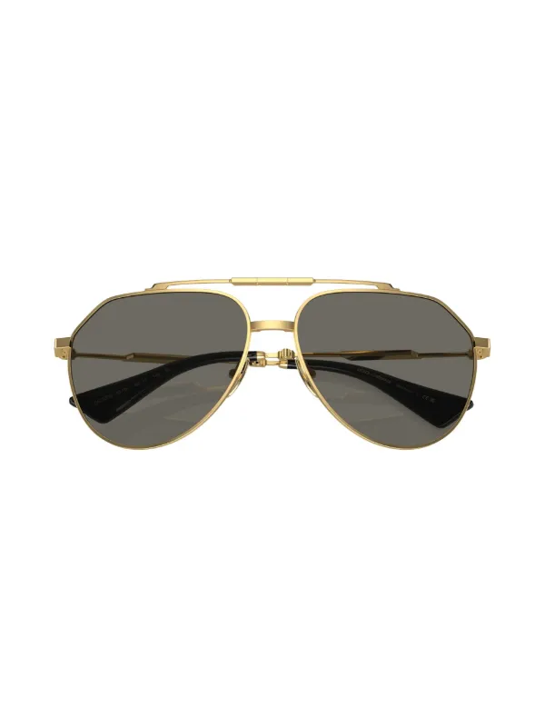 Dolce & Gabbana Eyewear Stefano aviator-frame Sunglasses  display picture 3