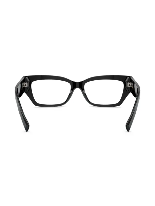Dolce & Gabbana Eyewear logo-engraved rectangle-frame  display picture 2
