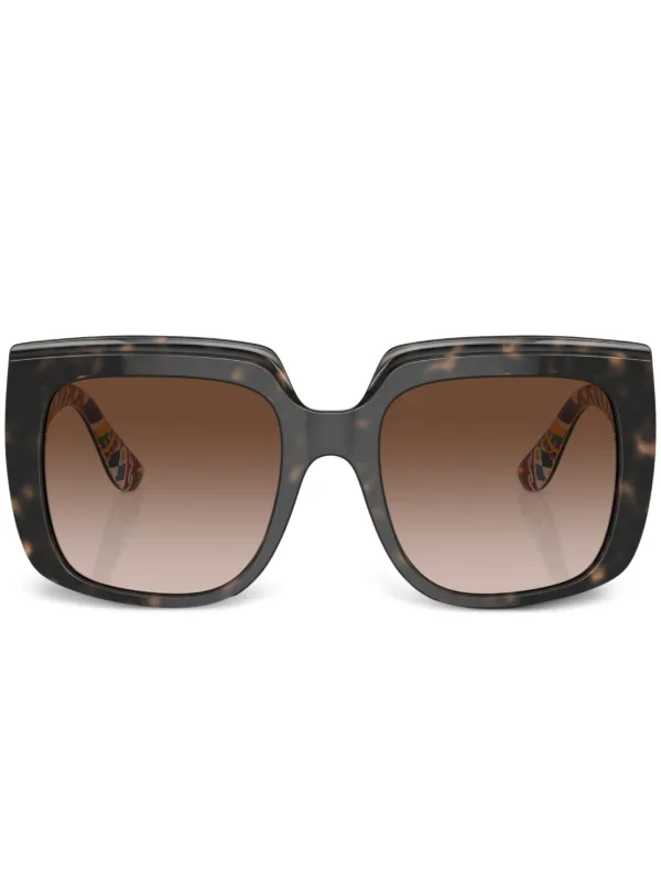 Dolce & Gabbana Brown Oversized Sunglasses DG Diva Sunglasses in Brown for Women | Dolce&Gabbana® US main image 4