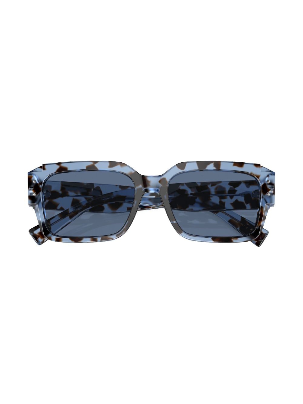 Shop Dolce & Gabbana Sharped Rectangle-frame Sunglasses In Blue
