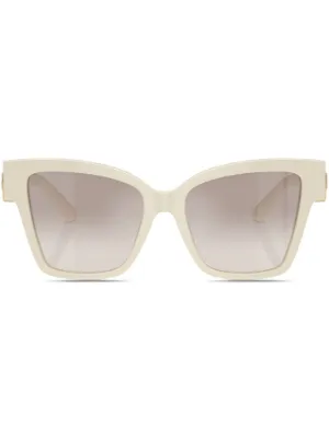 Kiko Kostadinov Octavia geometric-frame Sunglasses | Neutrals