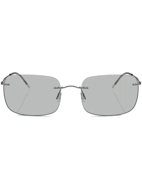 Giorgio Armani lentes de sol Pillow con armazón cuadrada