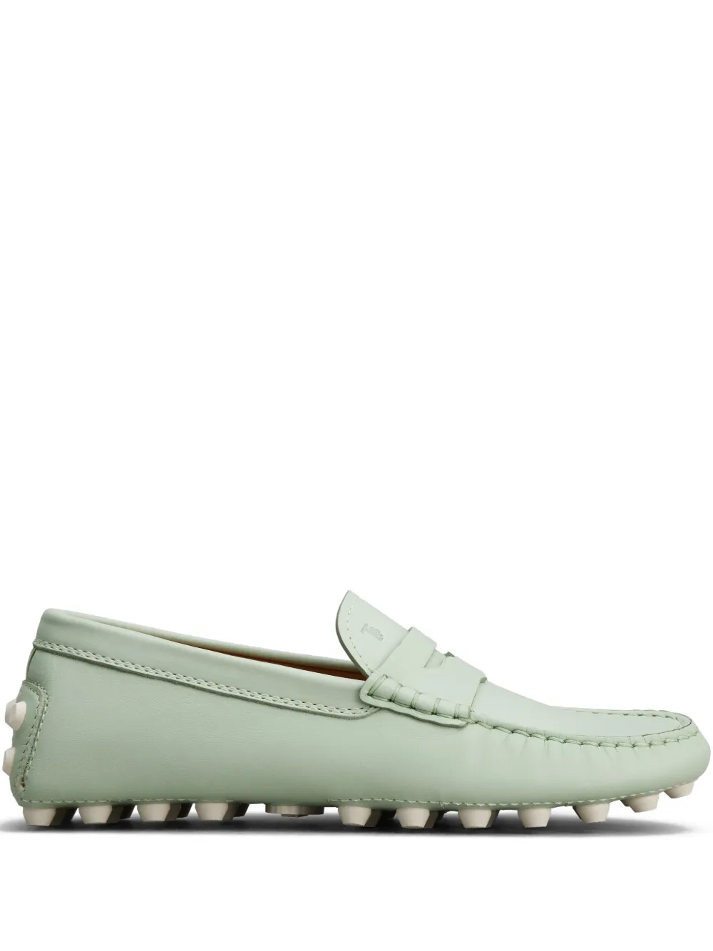 Tod's Leren loafers met bewerkte details Groen